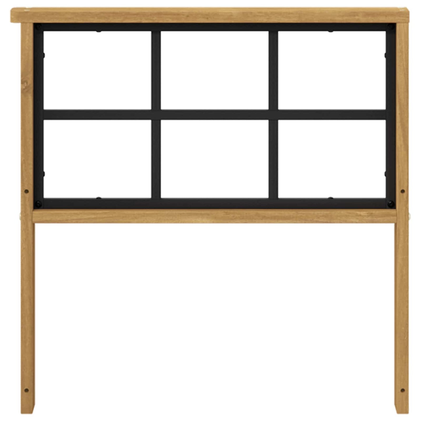 Armlænsmodul 2 pcs Hvid 60 x 6 x 61 cm Massivt Akacietræ
