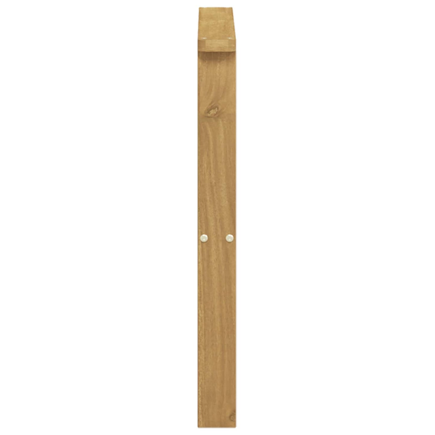 Armlænsmodul 2 pcs Hvid 60 x 6 x 61 cm Massivt Akacietræ