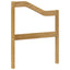 Armlæn modul 2 pcs Hvid 59 x 4 x 73 cm Massivt Akacietræ