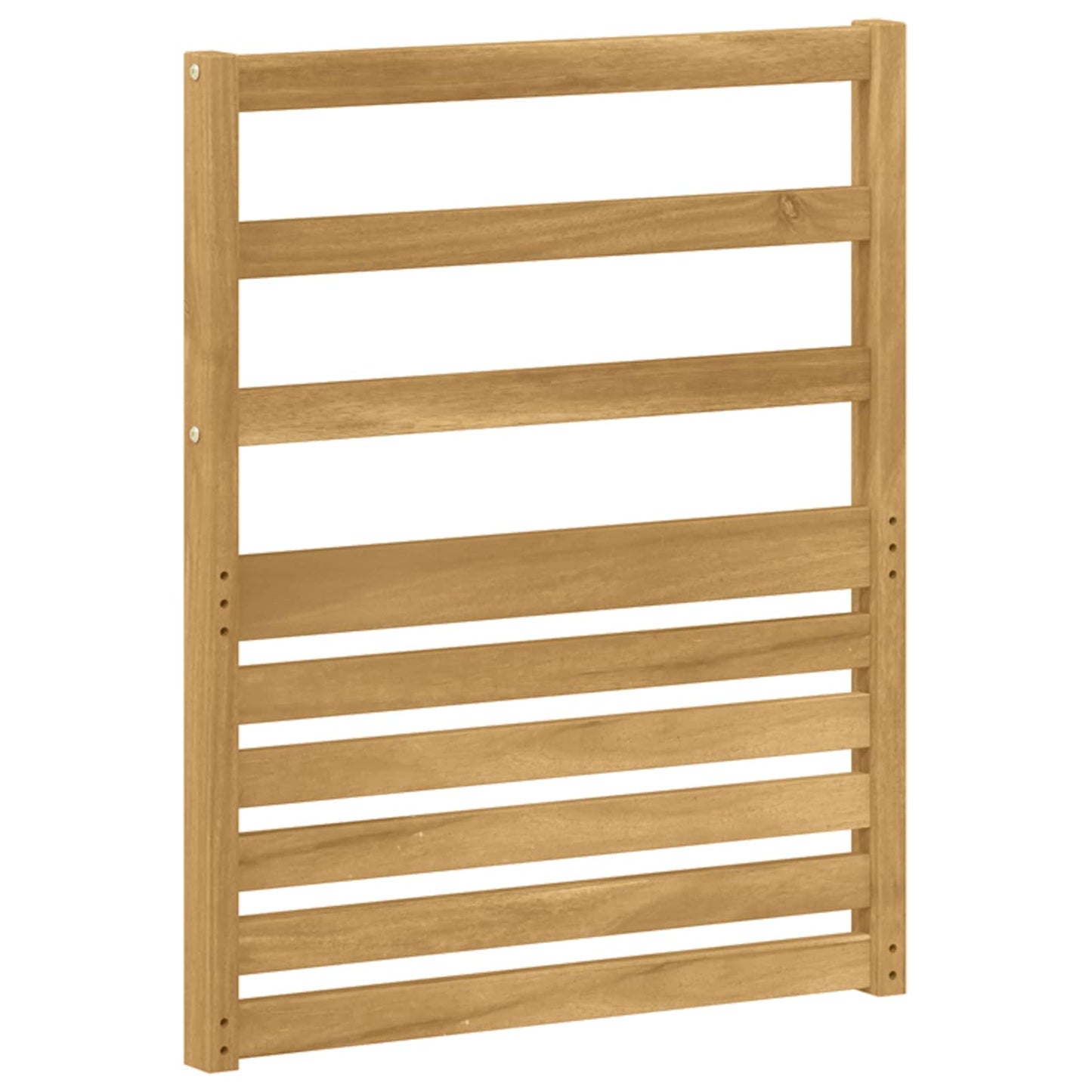 Armlænsmodul 2 pcs Hvid 59 x 4 x 73 cm Massivt Akacietræ