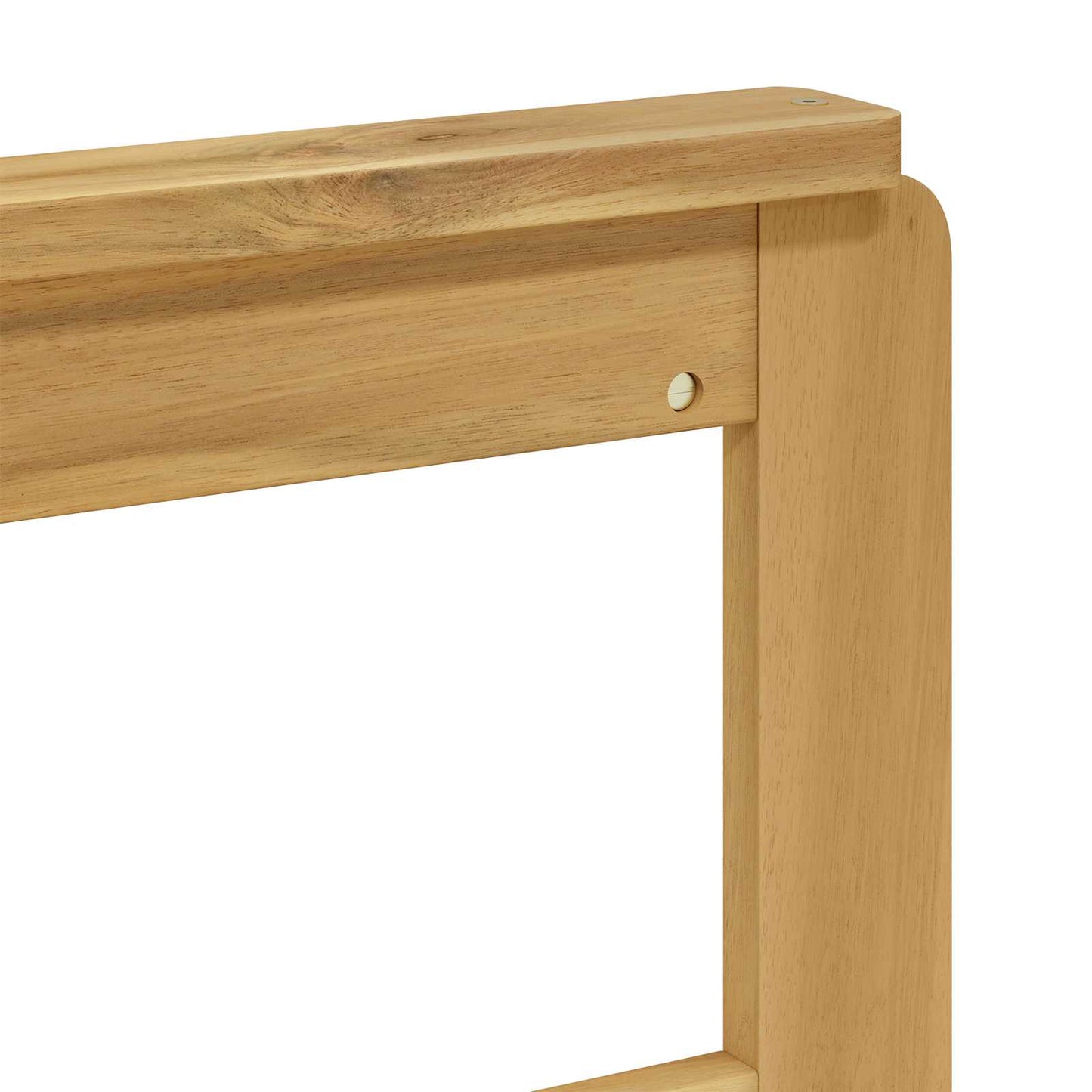 Armlænsmodul 2 pcs Hvid 59 x 6 x 61 cm Massivt Akacietræ