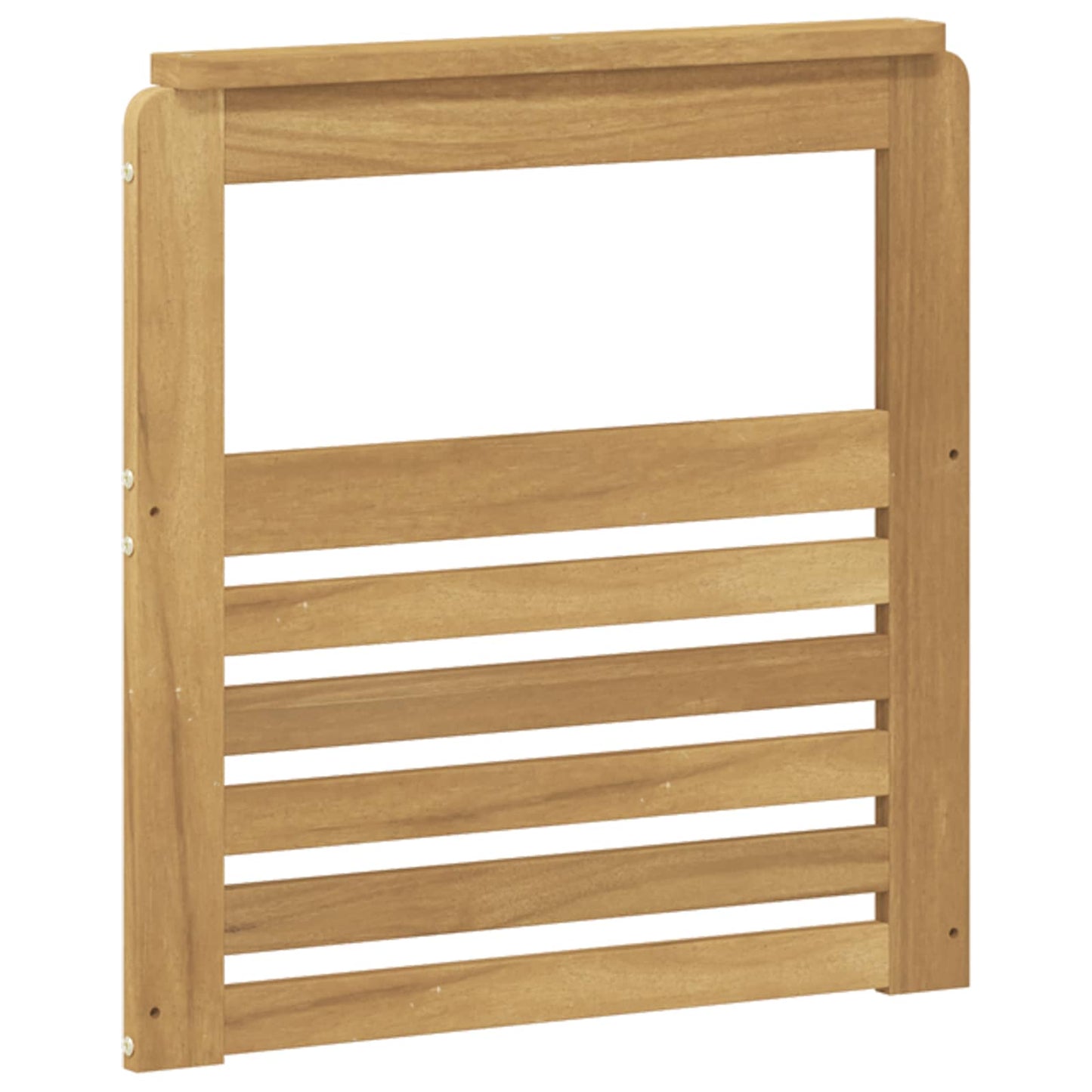 Armlænsmodul 2 pcs Hvid 59 x 6 x 61 cm Massivt Akacietræ