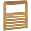 Armlænsmodul 2 pcs Hvid 59 x 6 x 61 cm Massivt Akacietræ
