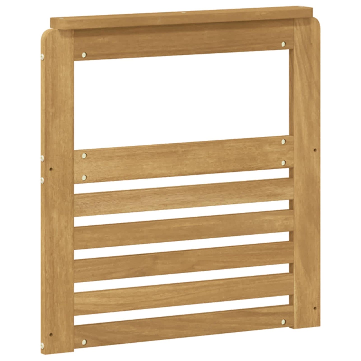 Armlænsmodul 2 pcs Hvid 59 x 6 x 61 cm Massivt Akacietræ