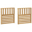 Armlænsmodul 2 pcs Hvid 60 x 6 x 61 cm Massivt Akacietræ