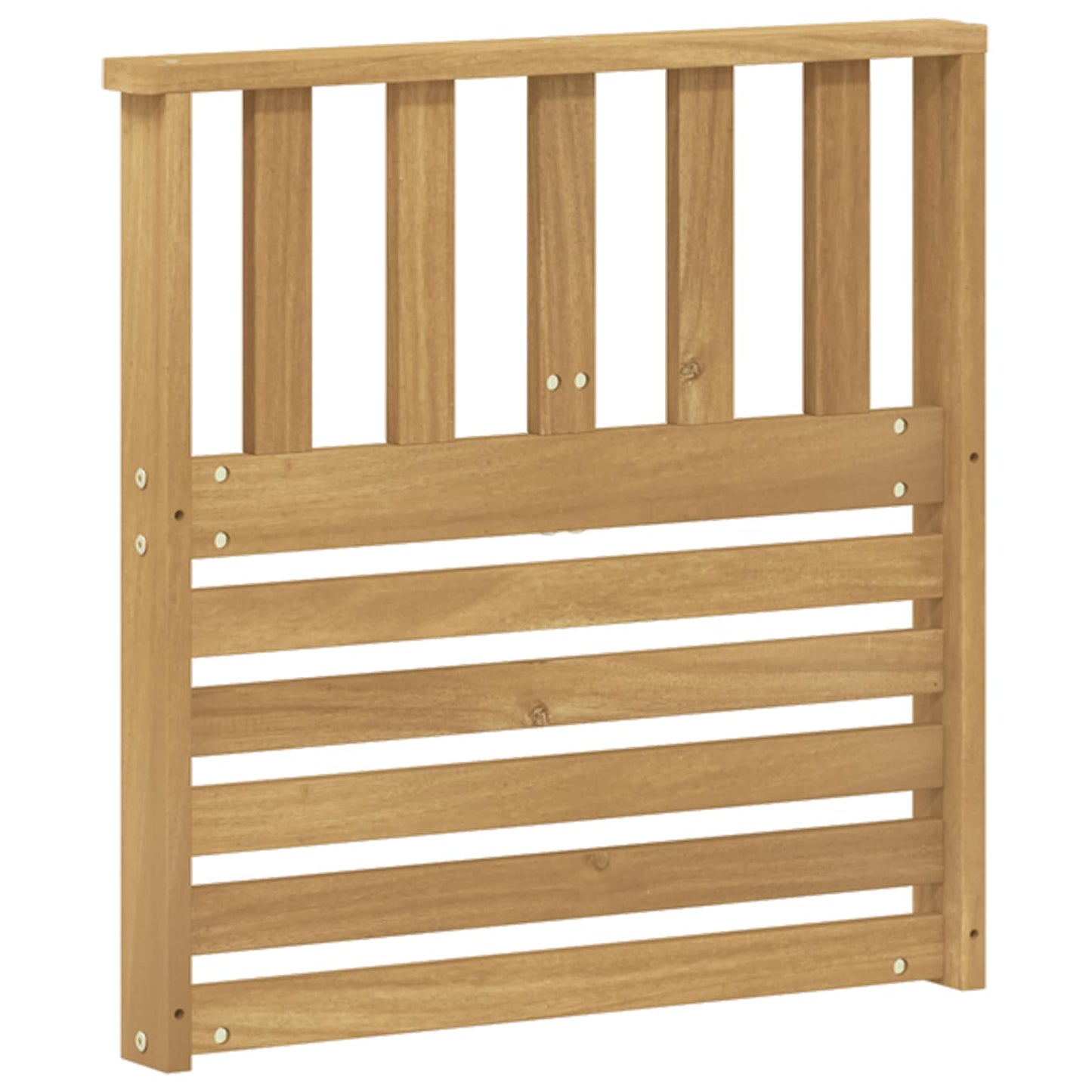 Armlænsmodul 2 pcs Hvid 60 x 6 x 61 cm Massivt Akacietræ