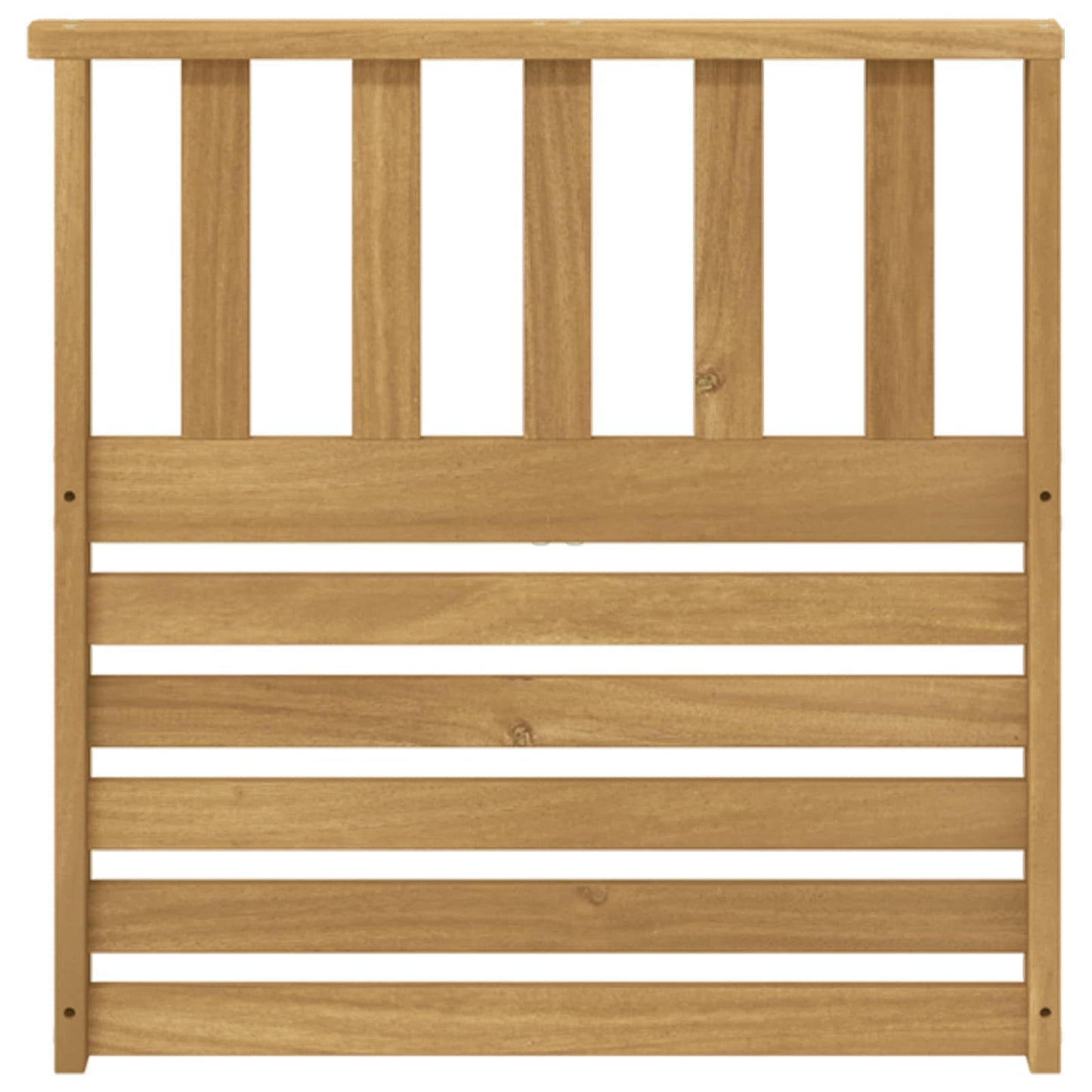 Armlænsmodul 2 pcs Hvid 60 x 6 x 61 cm Massivt Akacietræ