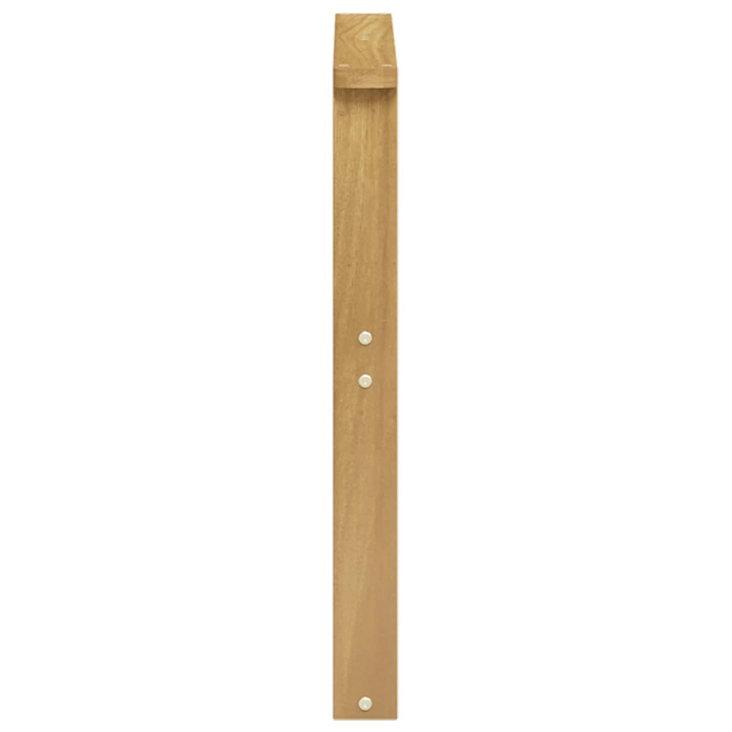 Armlænsmodul 2 pcs Hvid 60 x 6 x 61 cm Massivt Akacietræ