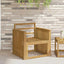 Armlænsmodul 2 pcs Hvid 60 x 6 x 61 cm Massivt Akacietræ