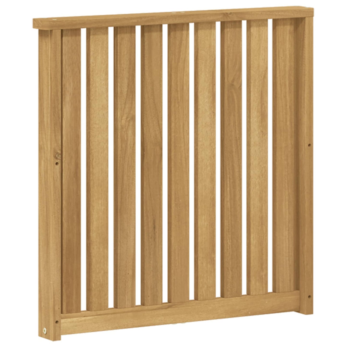 Armlænsmodul 2 pcs Hvid 60 x 6 x 61 cm Massivt Akacietræ