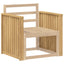 Armlænsmodul 2 pcs Hvid 60 x 6 x 61 cm Massivt Akacietræ