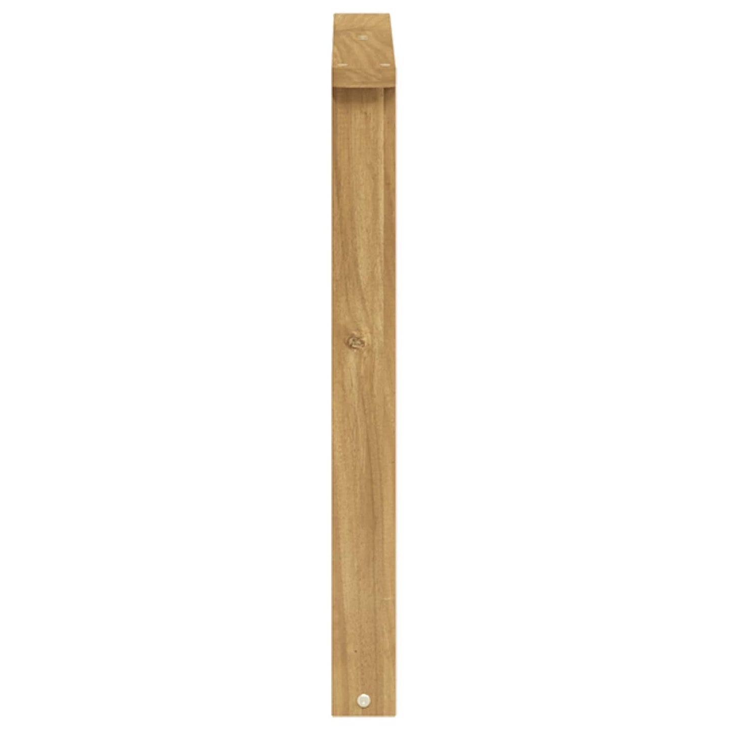 Armlænsmodul 2 pcs Hvid 60 x 6 x 61 cm Massivt Akacietræ