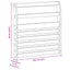 Armlænsmodul 2 pcs Hvid 58,5 x 8 x 60 cm Massivt Akacietræ