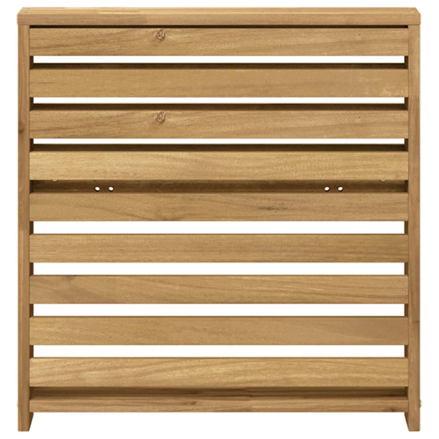 Armlænsmodul 2 pcs Hvid 58,5 x 10 x 61 cm Massivt Akacietræ