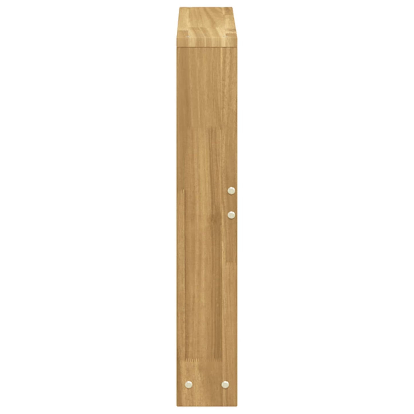 Armlænsmodul 2 pcs Hvid 58,5 x 10 x 61 cm Massivt Akacietræ