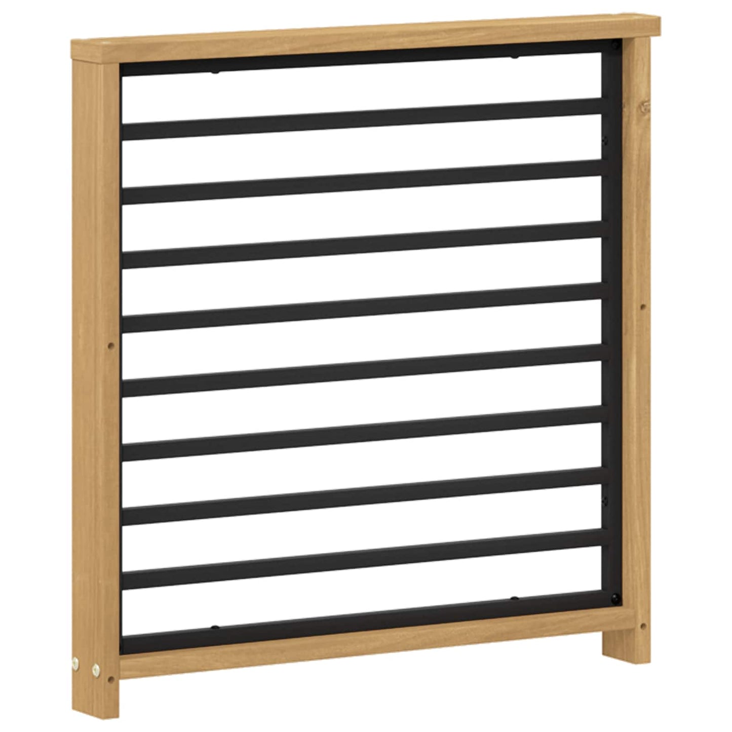 Armlænsmodul 2 pcs Hvid 60 x 6 x 61 cm Massivt Akacietræ