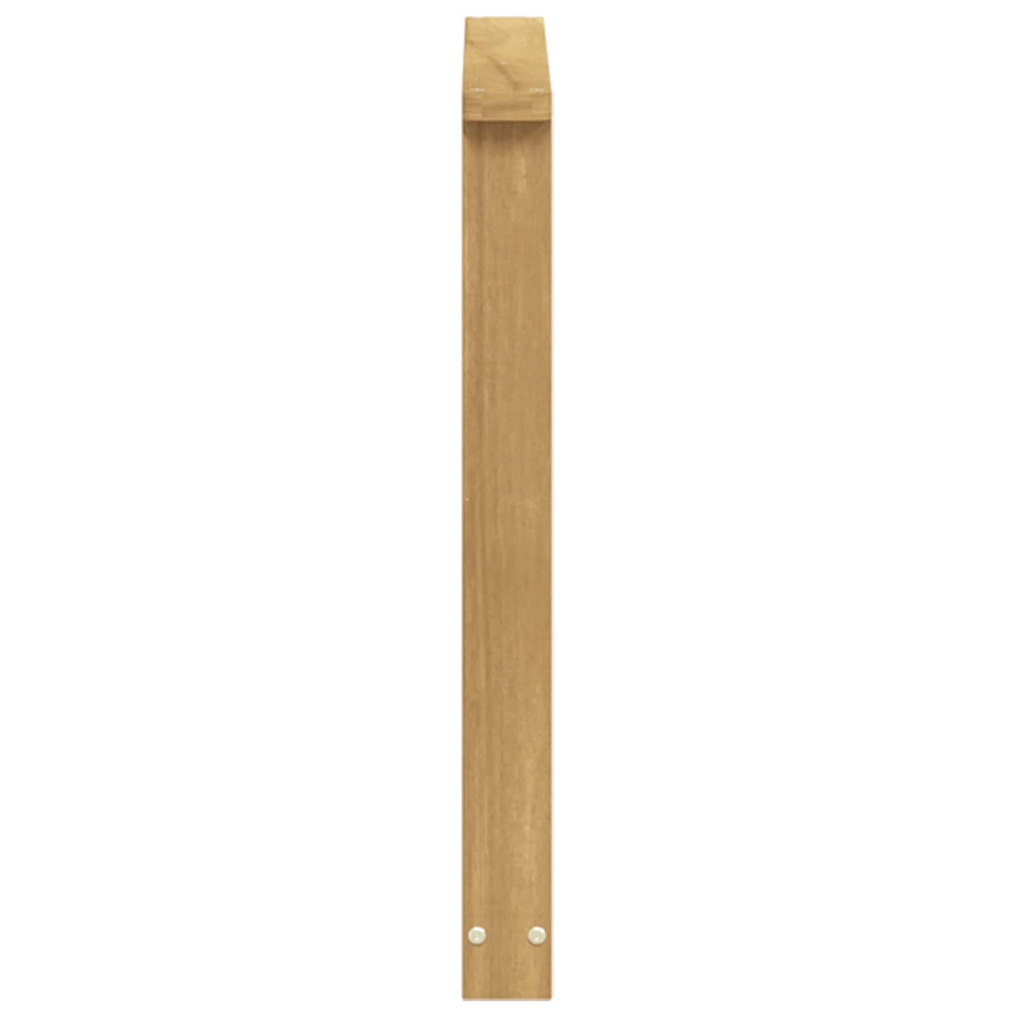 Armlænsmodul 2 pcs Hvid 60 x 6 x 61 cm Massivt Akacietræ