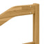 Armlænsmodul 2 pcs Hvid 59 x 4 x 73 cm Massivt Akacietræ