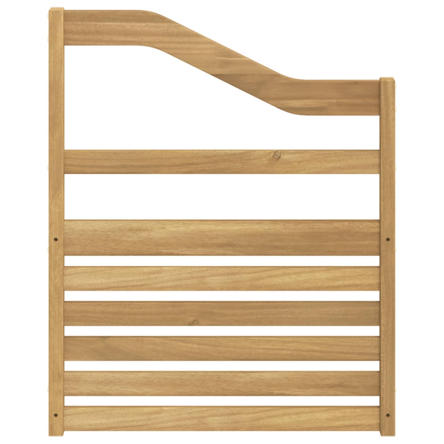 Armlænsmodul 2 pcs Hvid 59 x 4 x 73 cm Massivt Akacietræ
