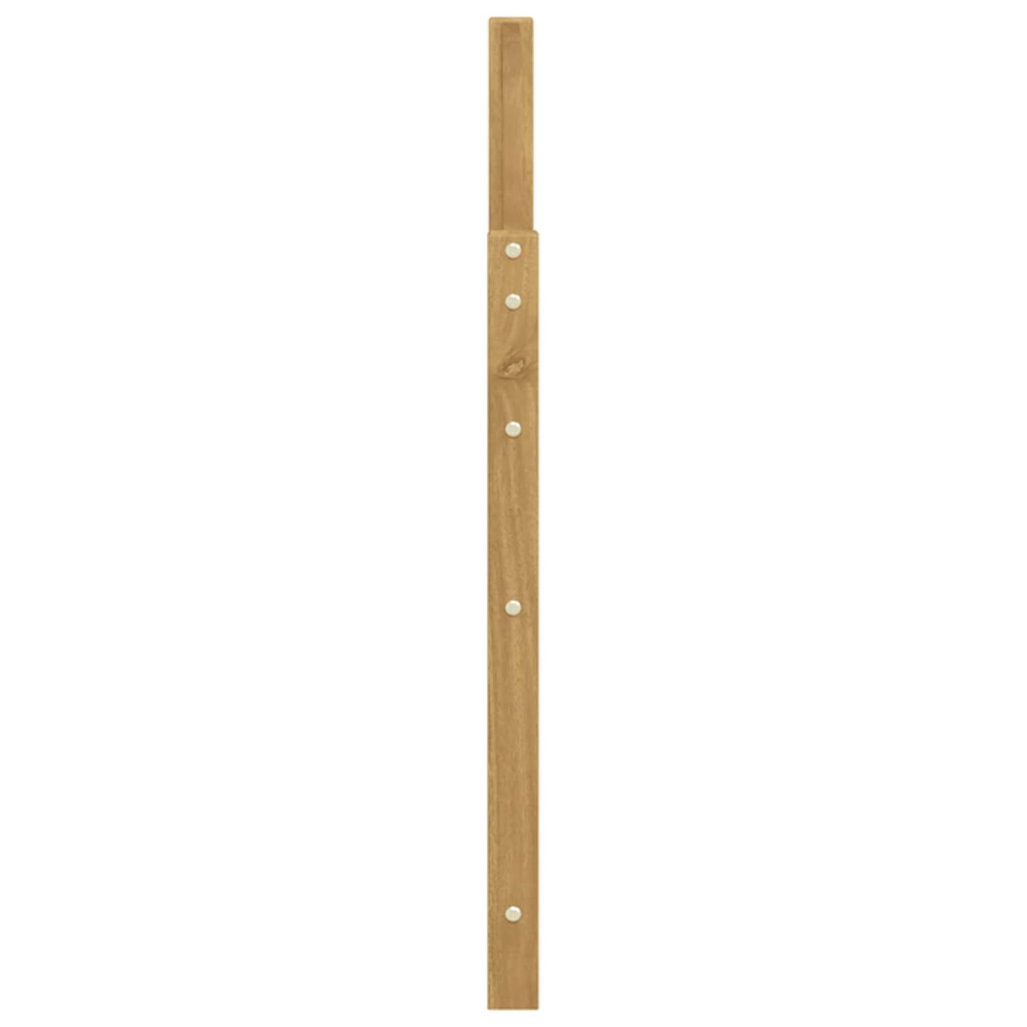 Armlænsmodul 2 pcs Hvid 59 x 4 x 73 cm Massivt Akacietræ