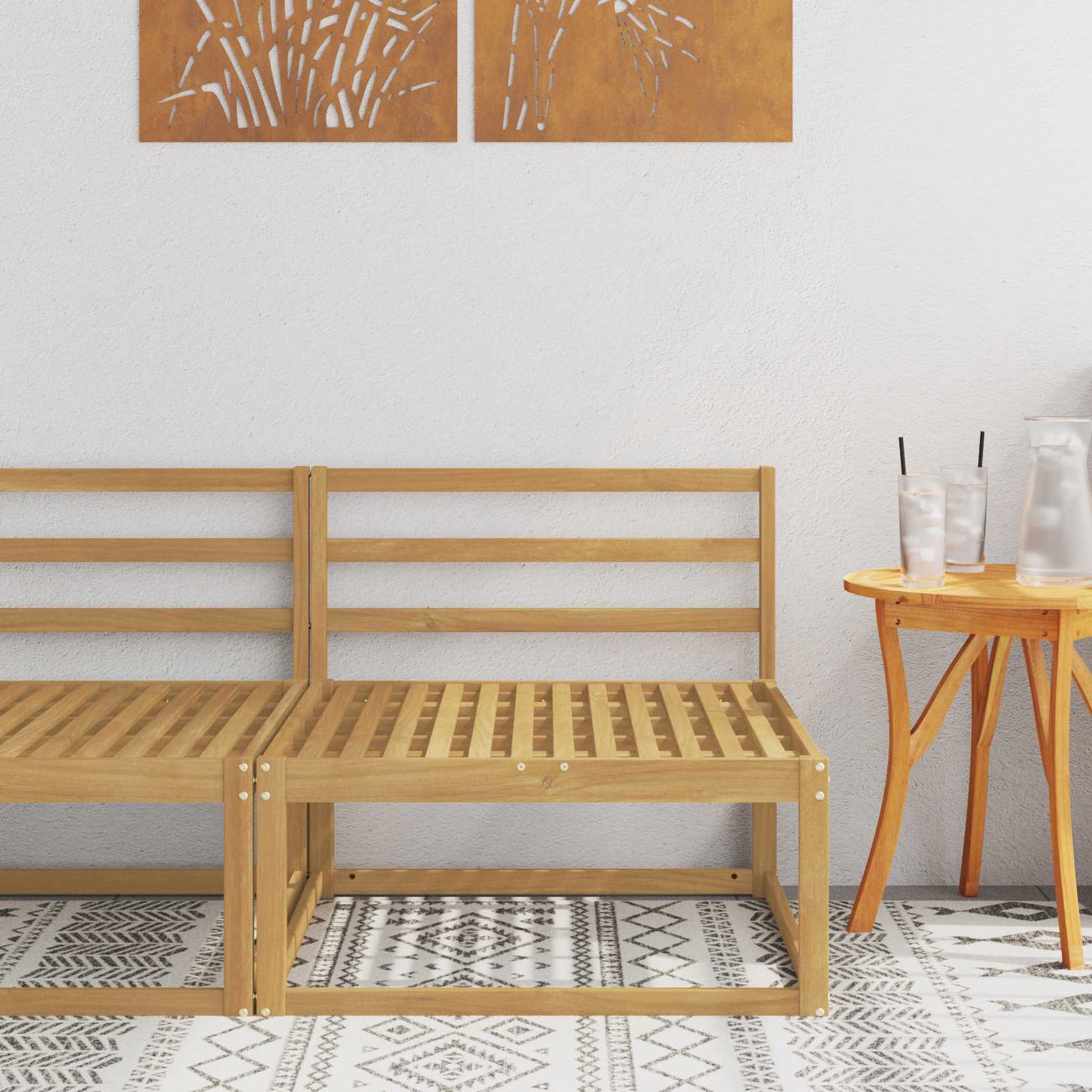 Udendørs Mellem Sofa Hvid 79 x 83 x 73 cm