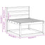 Udendørs Mellem Sofa Hvid 79 x 83 x 73 cm