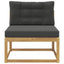 Udendørs Mellem Sofa Polyester Hvid