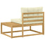 Udendørs Modulsofa med pude Hvid 115 x 83 x 73 cm Polyester