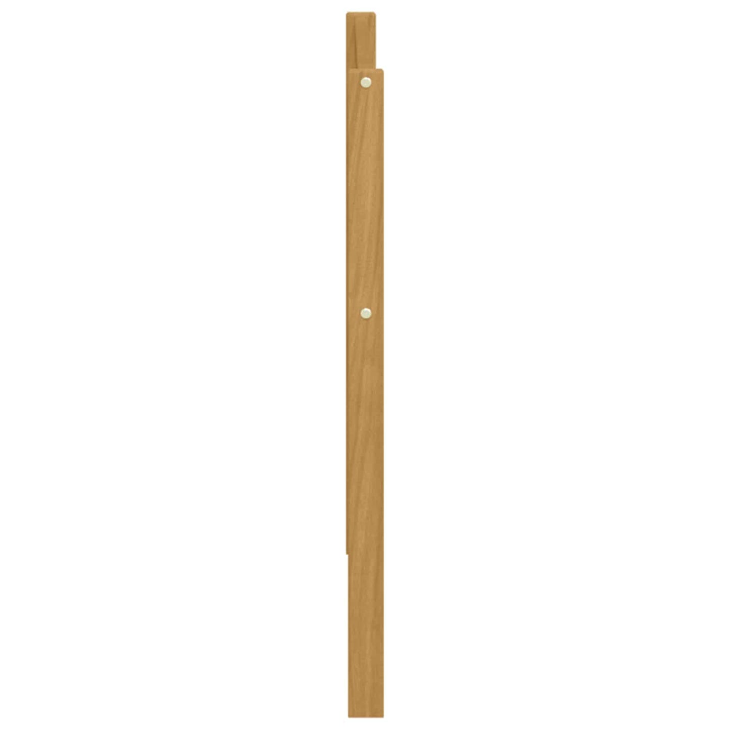 Armlænsmodul 2 pcs Hvid 79 x 4 x 73 cm Massivt Akacietræ