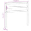 Armlænsmodul 2 pcs Hvid 79 x 4 x 73 cm Massivt Akacietræ