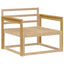 Armlænsmodul 2 pcs Hvid 79 x 6 x 61 cm Massivt Akacietræ