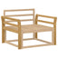 Armlænsmodul 2 pcs Hvid 78,5 x 8,5 x 60 cm Massivt Akacietræ