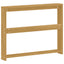 Armlænsmodul 2 pcs Hvid 78,5 x 10 x 61 cm Massivt Akacietræ