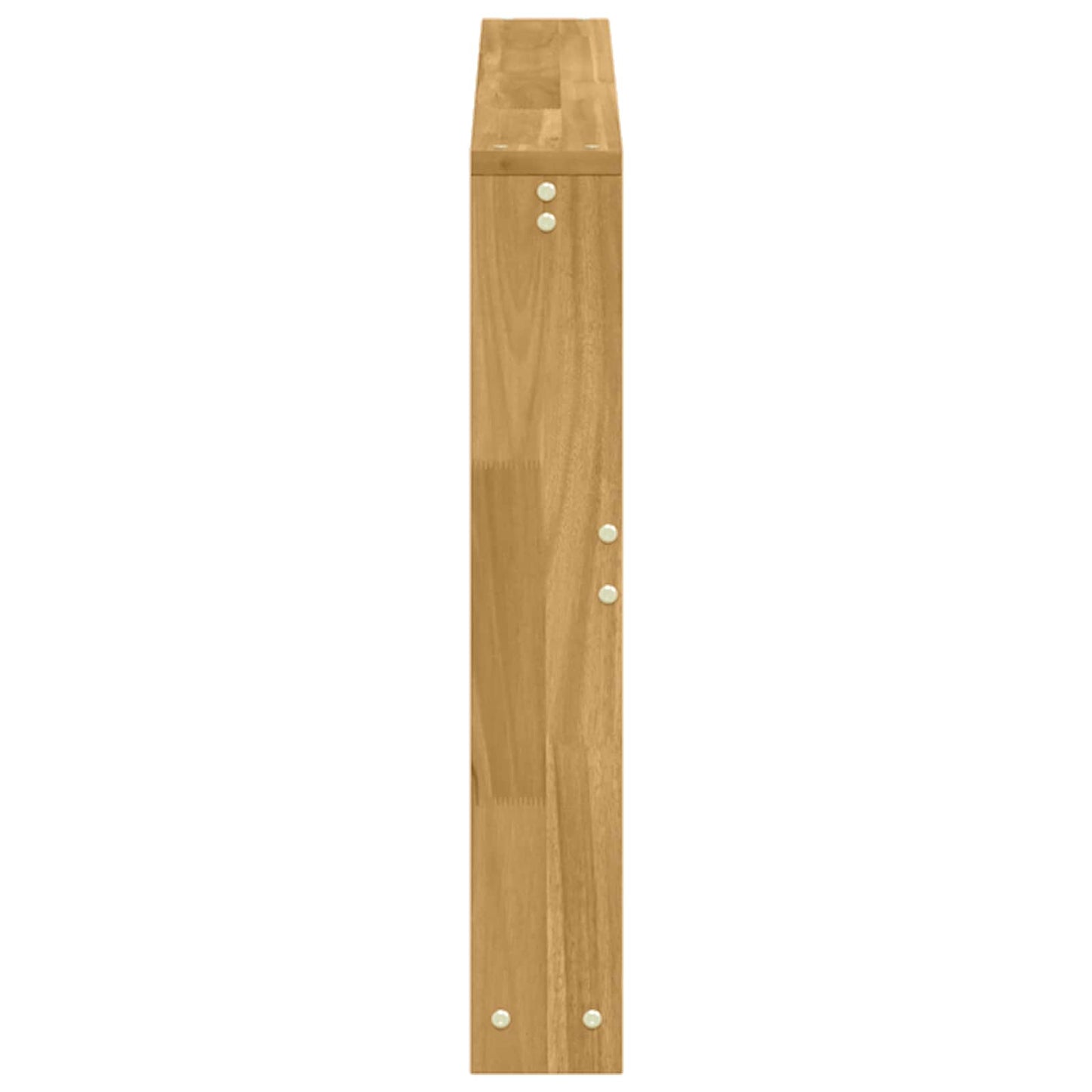 Armlænsmodul 2 pcs Hvid 78,5 x 10 x 61 cm Massivt Akacietræ