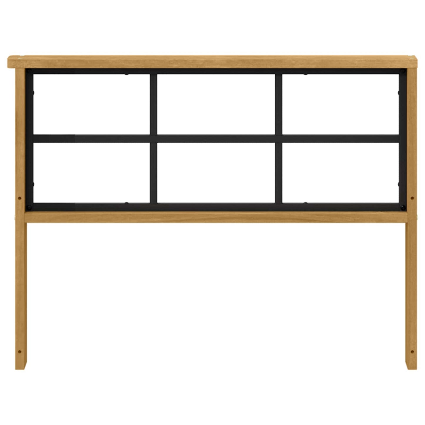Armlænsmodul 2 pcs Hvid 80 x 6 x 61 cm Massivt Akacietræ