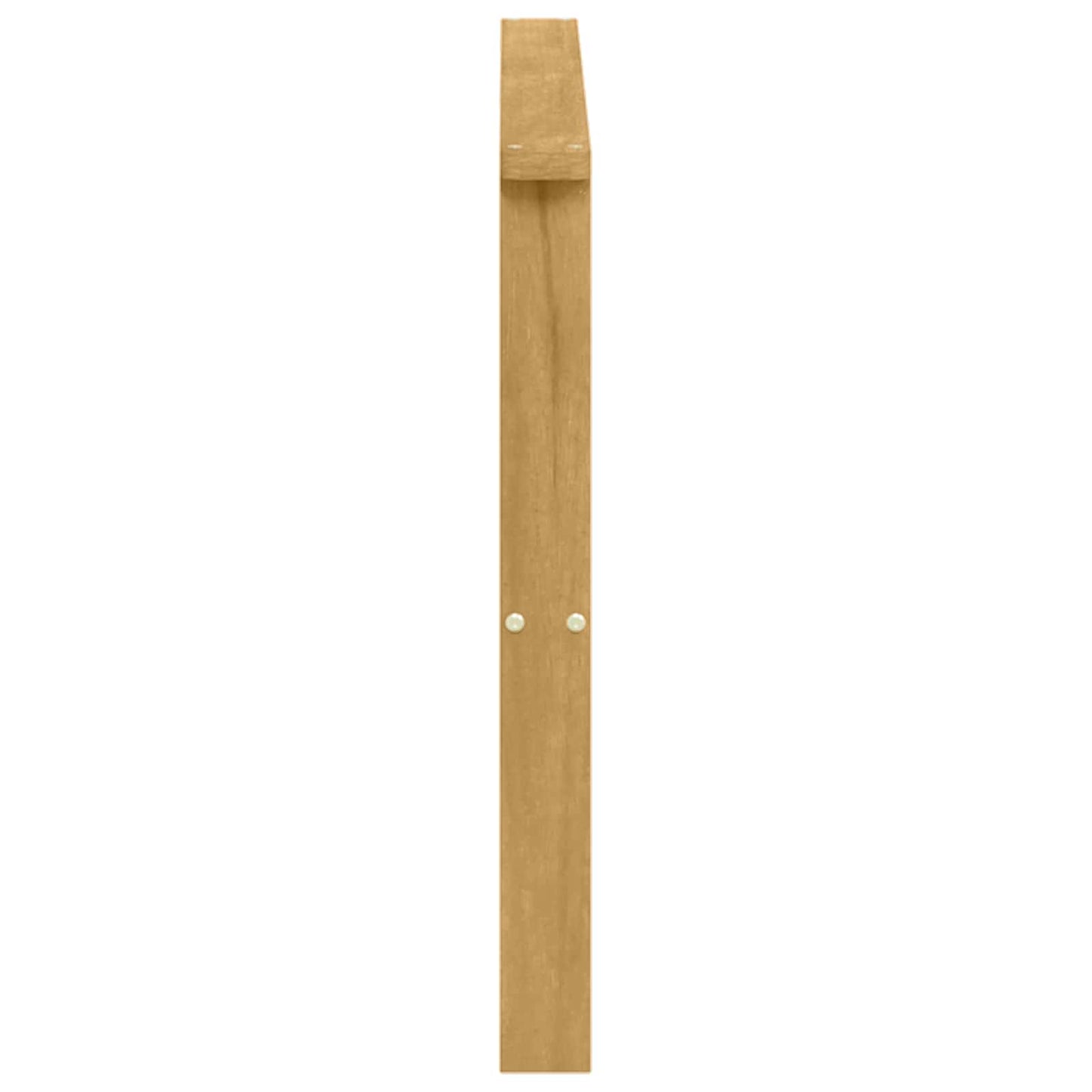 Armlænsmodul 2 pcs Hvid 80 x 6 x 61 cm Massivt Akacietræ