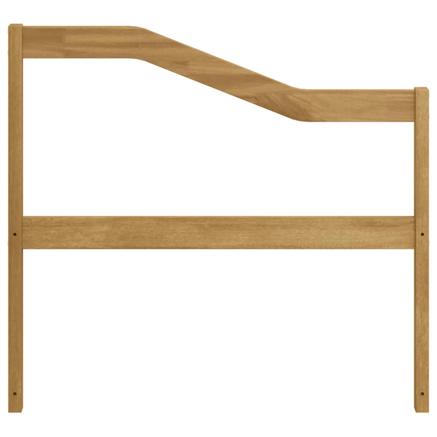 Armlænsmodul 2 pcs Hvid 79 x 4 x 73 cm Massivt Akacietræ