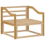 Armlænsmodul 2 pcs Hvid 79 x 4 x 73 cm Massivt Akacietræ