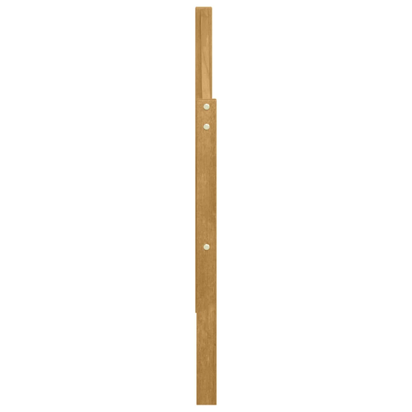 Armlænsmodul 2 pcs Hvid 79 x 4 x 73 cm Massivt Akacietræ