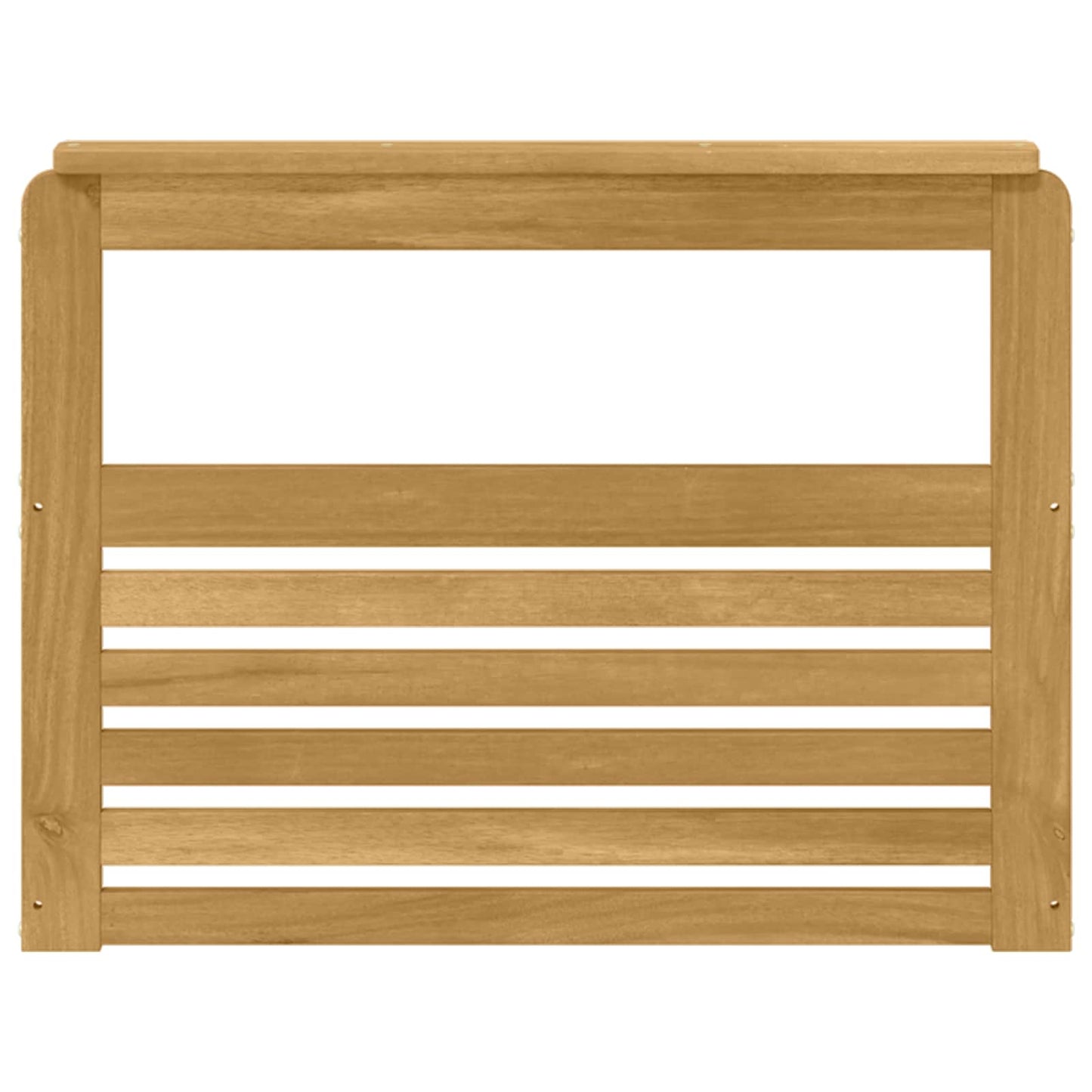 Armlænsmodul 2 pcs Hvid 79 x 6 x 61 cm Massivt Akacietræ