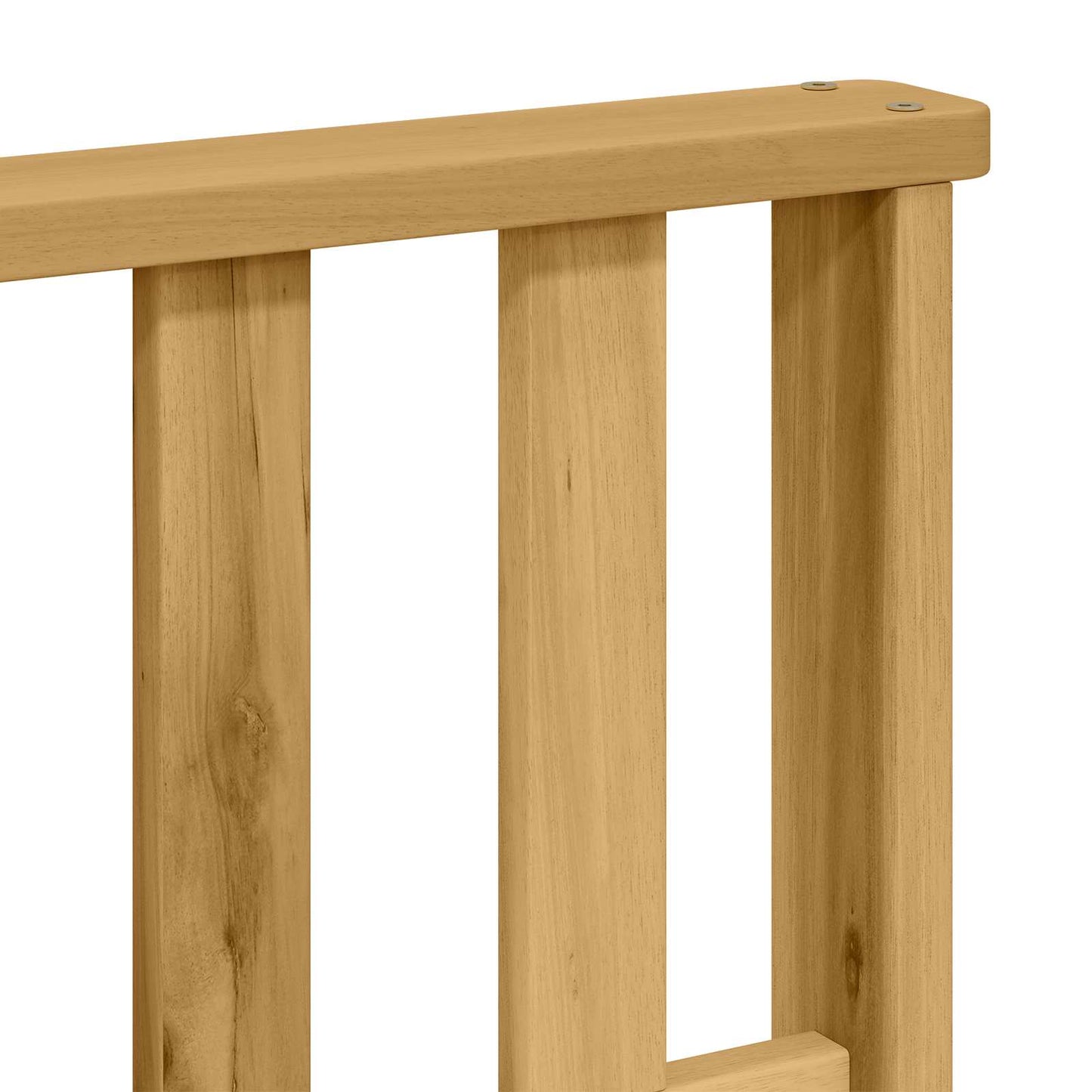 Armlænsmodul 2 pcs Hvid 80 x 6 x 61 cm Massivt Akacietræ
