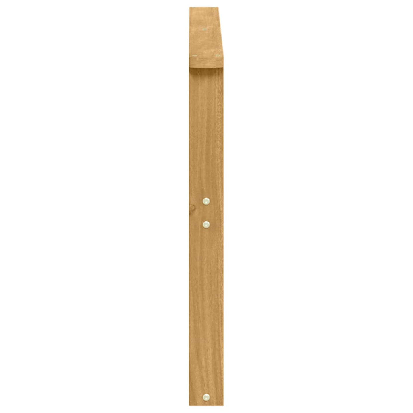 Armlænsmodul 2 pcs Hvid 80 x 6 x 61 cm Massivt Akacietræ