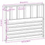 Armlænsmodul 2 pcs Hvid 80 x 6 x 61 cm Massivt Akacietræ