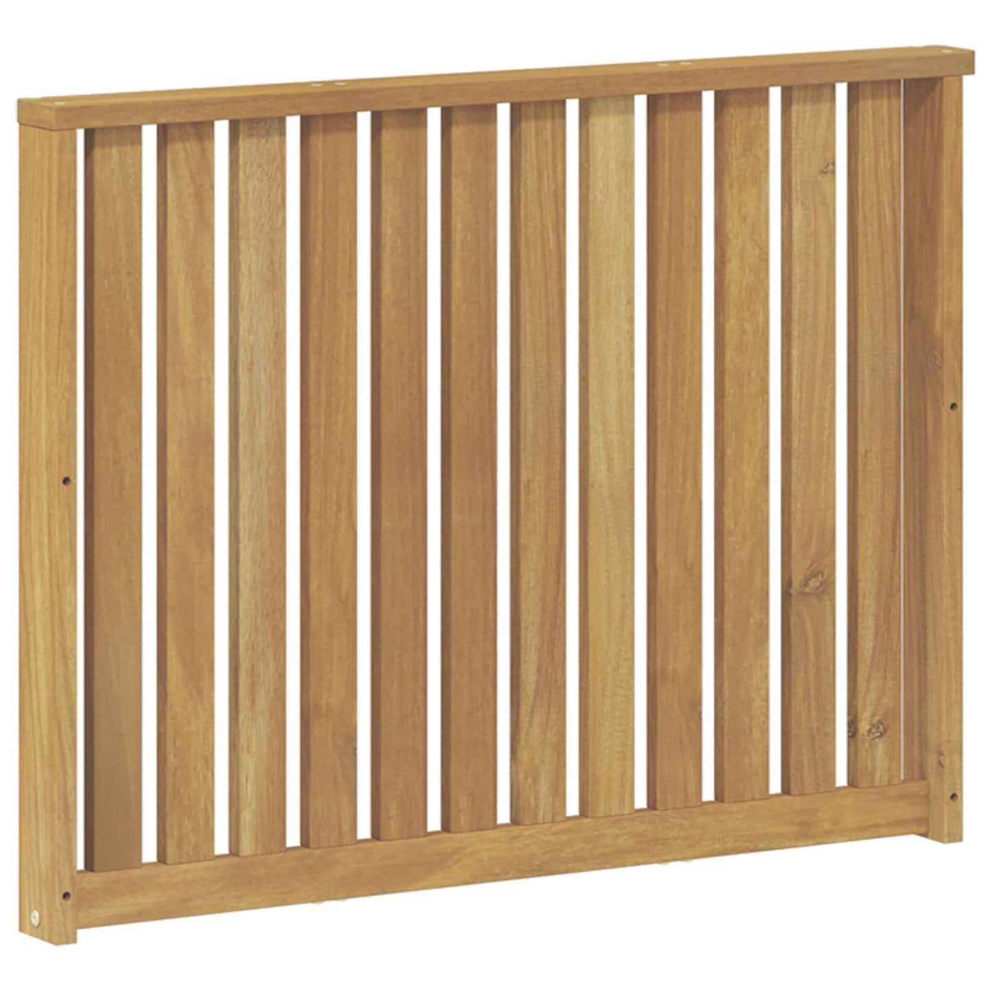 Armlænsmodul 2 pcs Hvid 80 x 6 x 61 cm Massivt Akacietræ