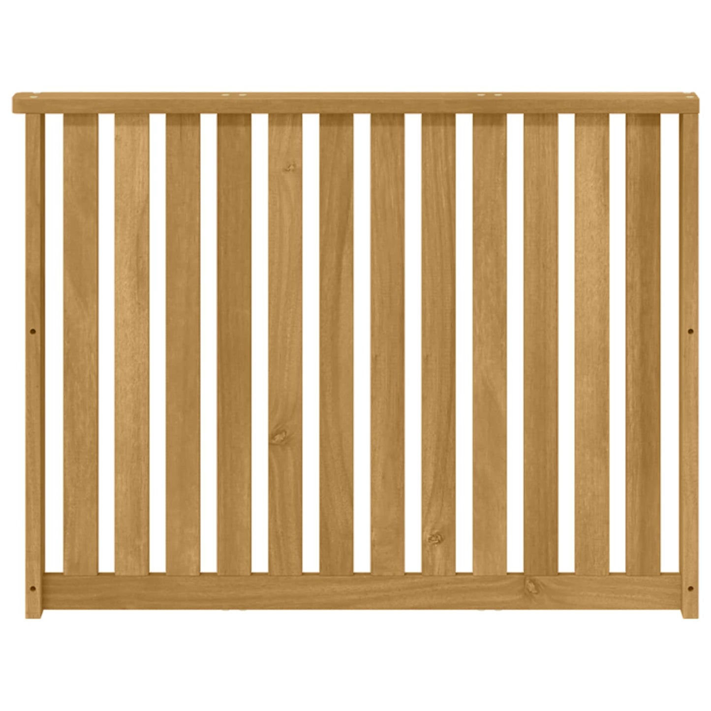 Armlænsmodul 2 pcs Hvid 80 x 6 x 61 cm Massivt Akacietræ