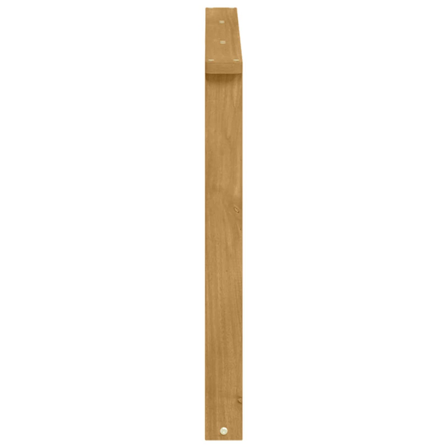 Armlænsmodul 2 pcs Hvid 80 x 6 x 61 cm Massivt Akacietræ