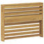 Armlænsmodul 2 pcs Hvid 78,5 x 10 x 61 cm Massivt Akacietræ