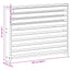 Armlænsmodul 2 pcs Hvid 78,5 x 10 x 61 cm Massivt Akacietræ