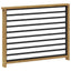 Armlænsmodul 2 pcs Hvid 80 x 6 x 61 cm Massivt Akacietræ