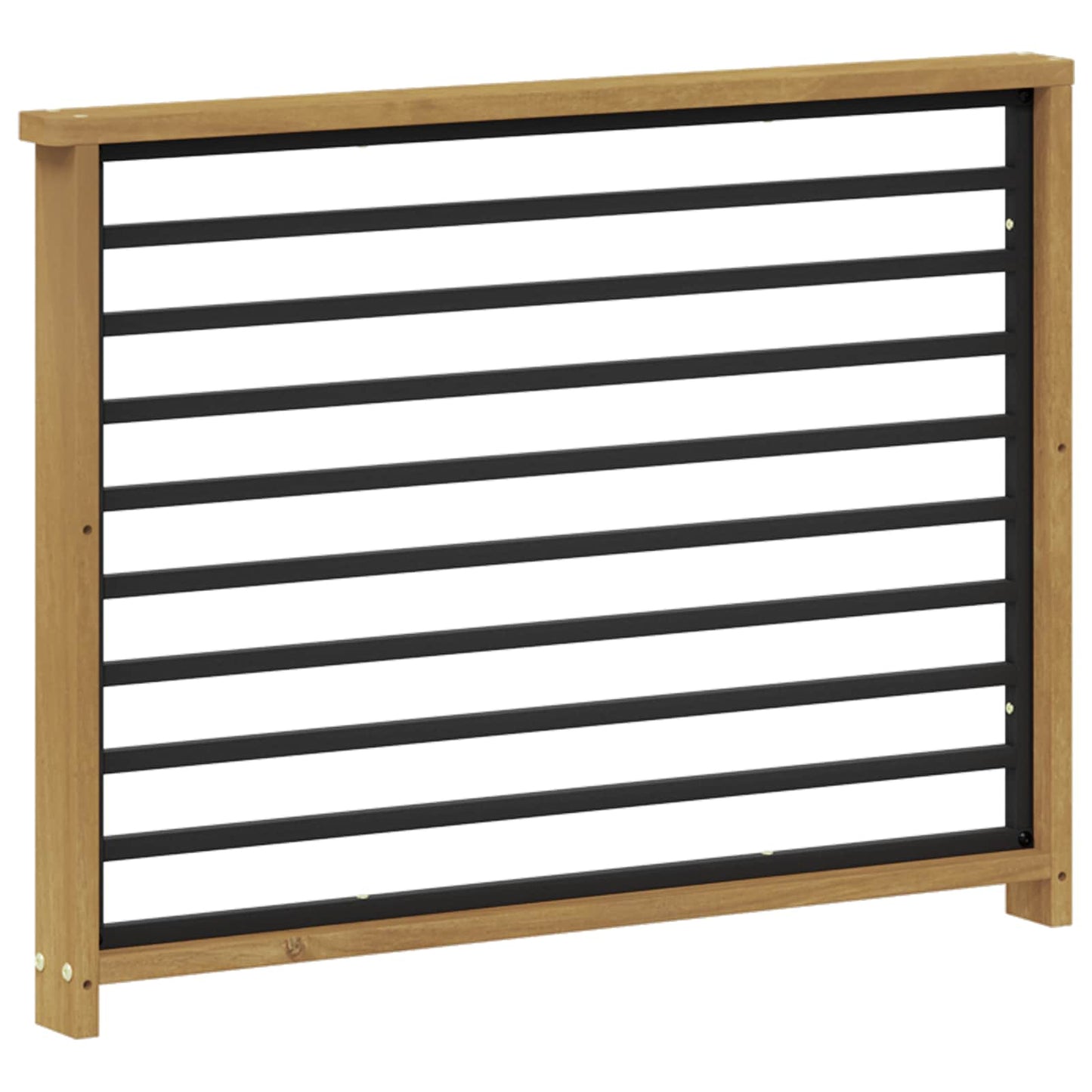 Armlænsmodul 2 pcs Hvid 80 x 6 x 61 cm Massivt Akacietræ
